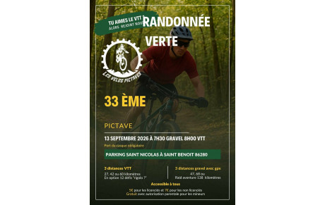 33ème Randonnée verte Les Vélos Pictaves
